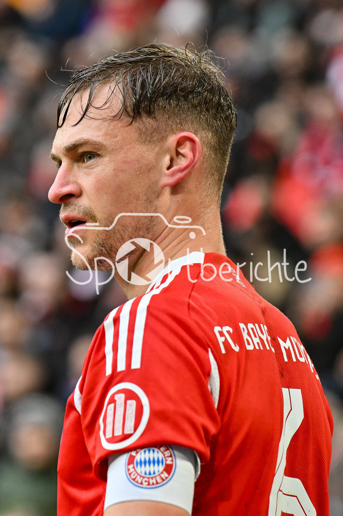 FC Bayern München - Eintracht Frankfurt | MUNICH, GERMANY - 21. FEBRUARY: im Bild Joshua KIMMICH (FC Bayern Munich 6) / Einzelfoto / Freisteller während dem Bundesligamatch zwischen dem FC Bayern München und der SG Eintracht Frankfurt am 23. Spieltag in der Allianz Arena / DFL REGULATIONS PROHIBIT ANY USE OF PHOTOGRAPHS AS IMAGE SEQUENCES AND/OR QUASI-VIDEO