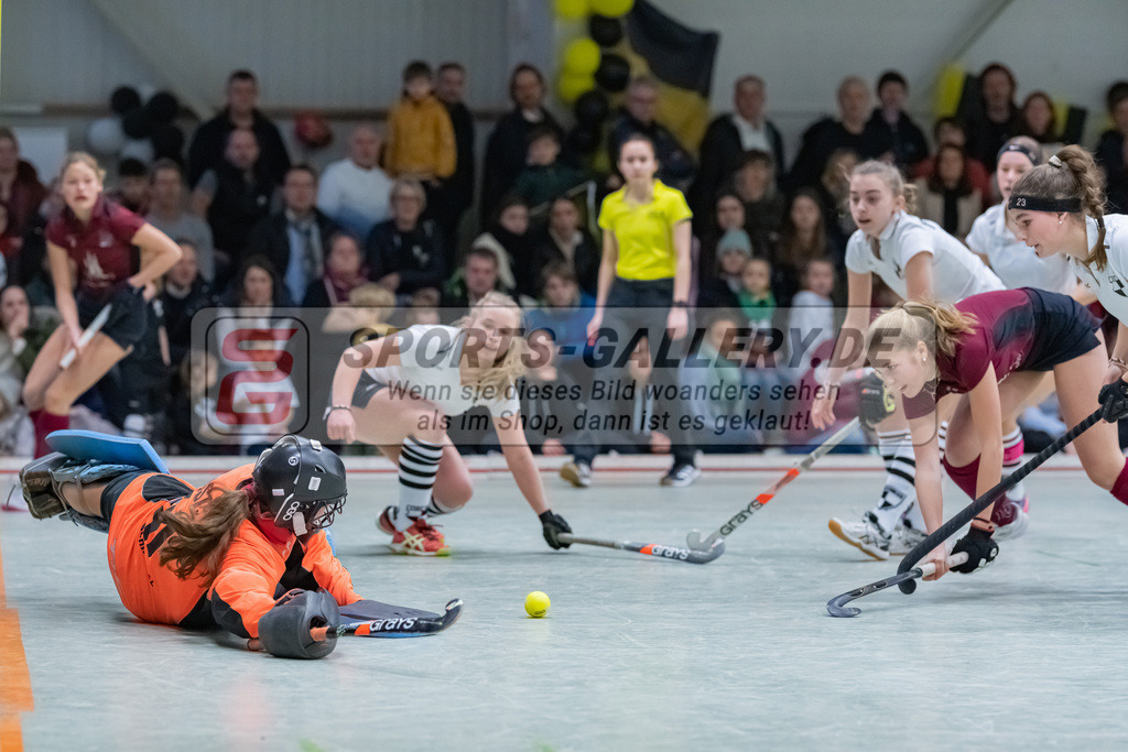 HK_20230226_105058 | Deutsche Meisterschaft WU16 Spiel um Platz 7 Düsseldorfer SC - HC Ludwigsburg am 26.2.2023 DSC 99, Düsseldorf ,