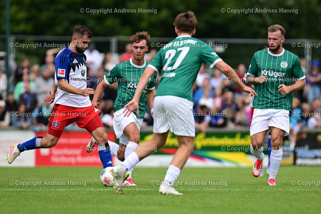 Fußball I Herren I Testspiel  I TSV Elstorf - Hamburger SV I 5.7.2025 | a-hannig - Realisiert mit Pictrs.com