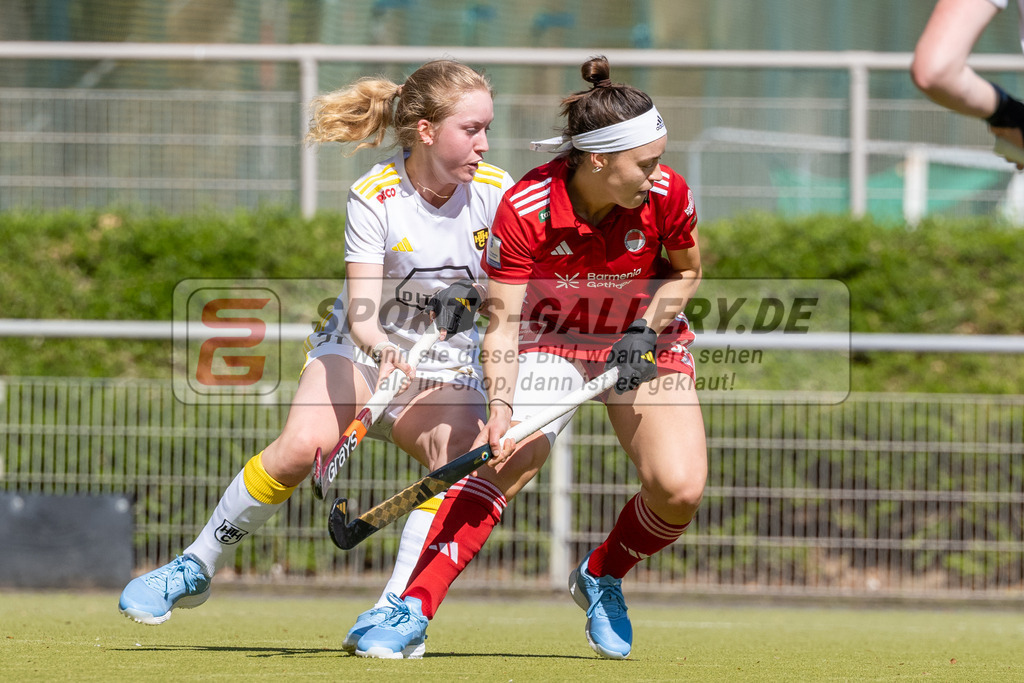 SFE_20250412_0051 | Köln, Deutschland, 12.04.2025:  Hockey 1. Bundesliga Damen Rot-Weiss Köln - Harvestehuder THC im KTHC Stadion Rot-Weiss Köln Tennis and Hockey Club am 12.04.2025 in Köln, Deutschland. (Foto von Stephan Fehrmann)Köln, Germany, 12.04.2025: Hockey 1. Bundesliga Damen Rot-Weiss Köln - Harvestehuder THC in KTHC Stadion Rot-Weiss Köln Tennis and Hockey Club at 12.04.2025 in Köln, Deutschland. (Foto from Stephan Fehrmann)