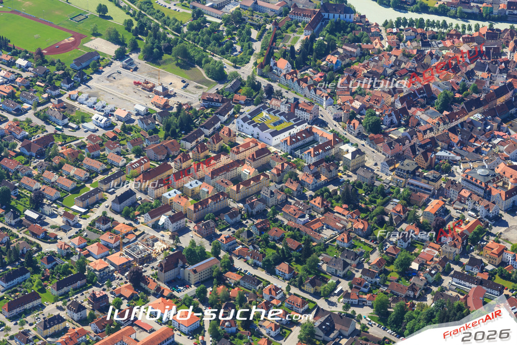 Luftbild von  Fuessen - Luftaufnahme wurde 2015 von https://frankenair.de mittels Flugzeug (keine Drohne) erstellt - die Geschenkidee