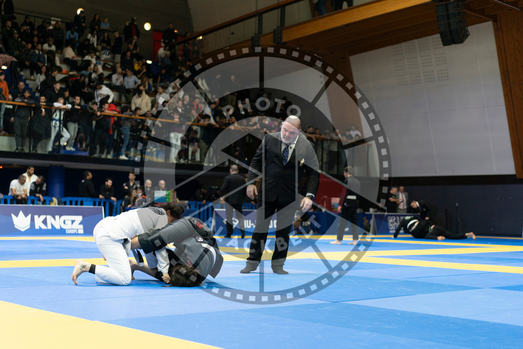 20240119PBB2727 | Fighters compete during the IBJJF European Championship in Paris, France, on January 19, 2024.