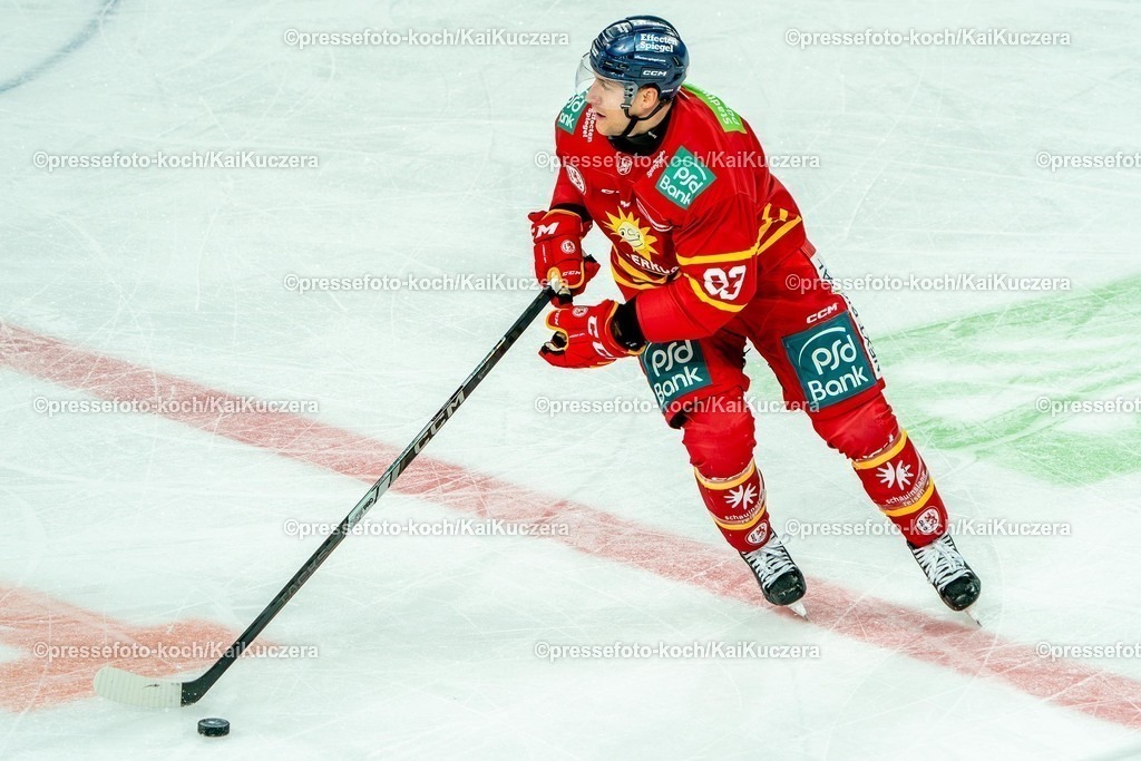 KKU10012501027 | 10.01.2025, xkkux, Eishockey, Penny DEL, Düsseldorfer EG - Straubing Tigers, PSD-BANK Dome: Tyler Gaudet (DEG #93)