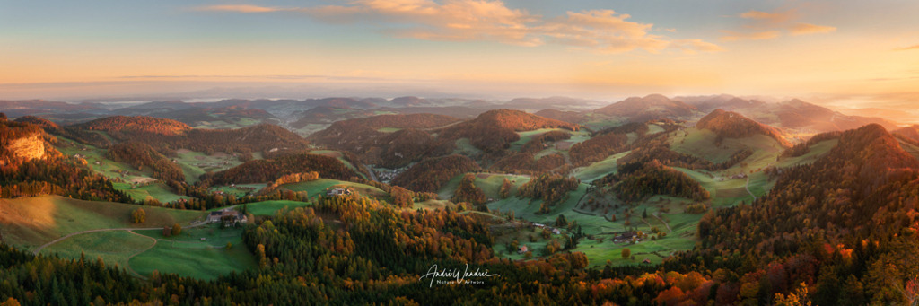 Sonnenaufgang über dem Baselland | Andre Wandrei - Nature Artworx - Realisiert mit Pictrs.com