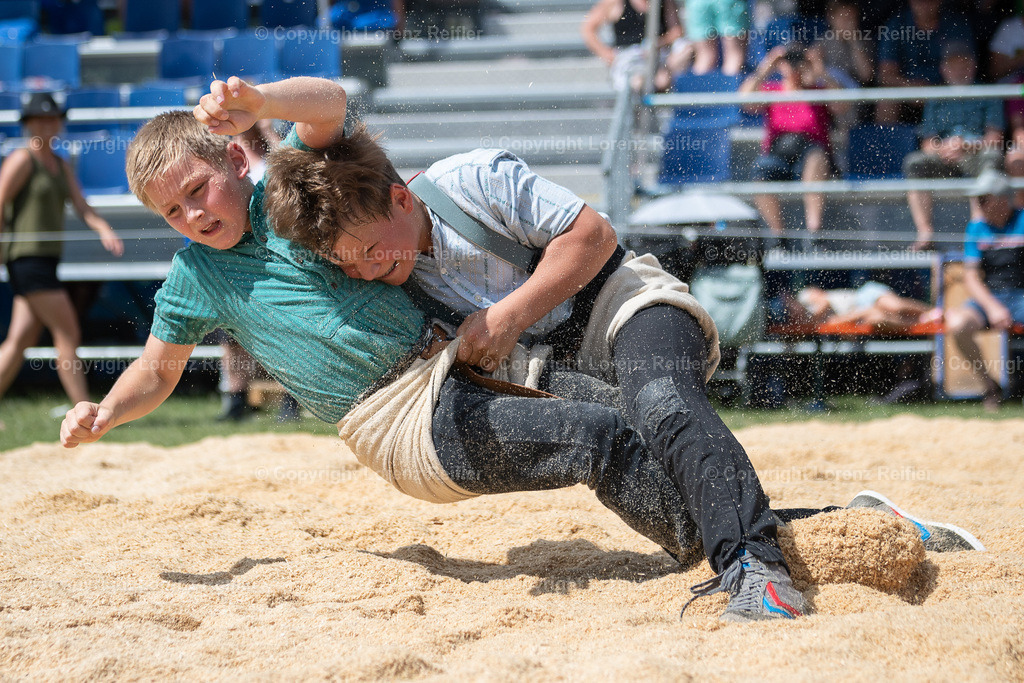 Schwingen -  Appenzeller Kantonal Nachwuchsschwingfest 2023 | Oberegg, 8.7.23, Schwingen - Appenzeller Kantonal Nachwuchsschwingfest.