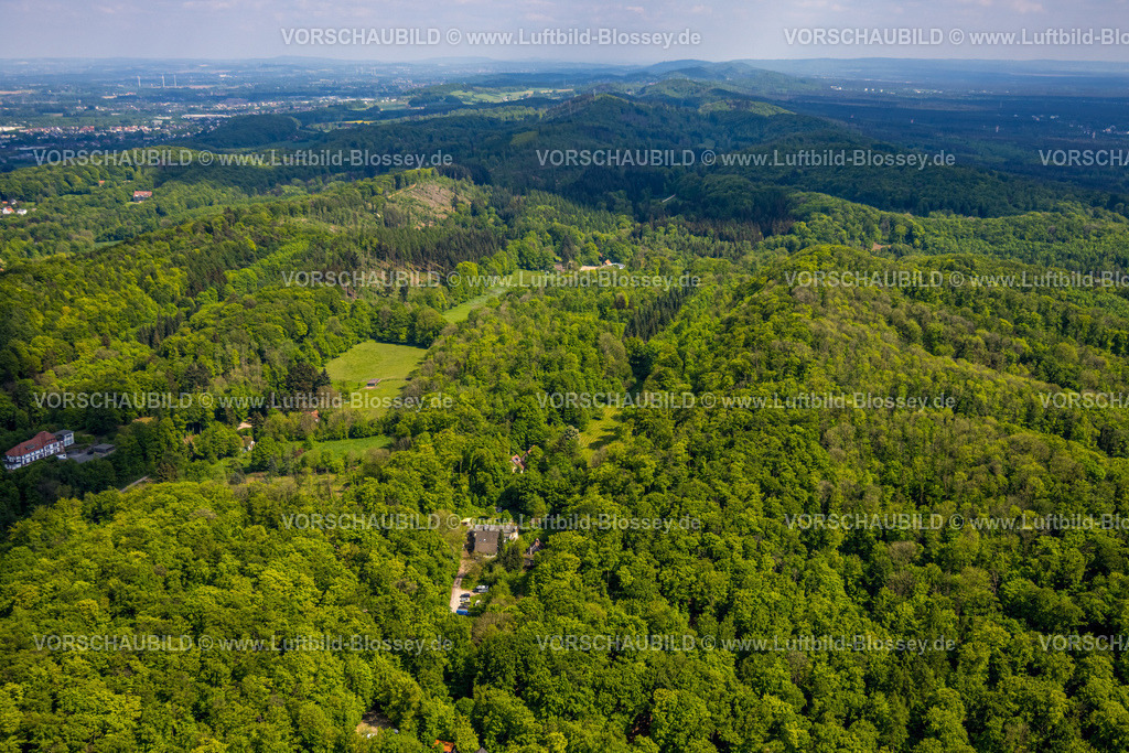 Bielefeld240505168TeutoburgerWald | Luftbild, Teutoburger Wald, Mittelgebirge und Gebirgszug mit Fernsicht, Brackwede, Bielefeld, Ostwestfalen, Nordrhein-Westfalen, Deutschland