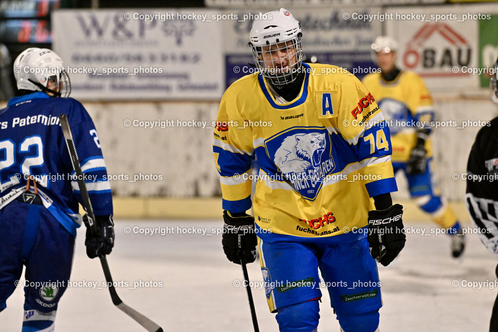 ELV Zauchen vs. EC Tigers Paternion  | #74 Spitzer Patrick ELV Zauchen, ELV Zauchen vs. EC Tigers Paternion , ELV Zauchen vs. EC Tigers Paternion  am 02.01.2025 in Eisoval Zauchen (Stadthalle Villach), Austria, (Photo by Bernd Stefan)