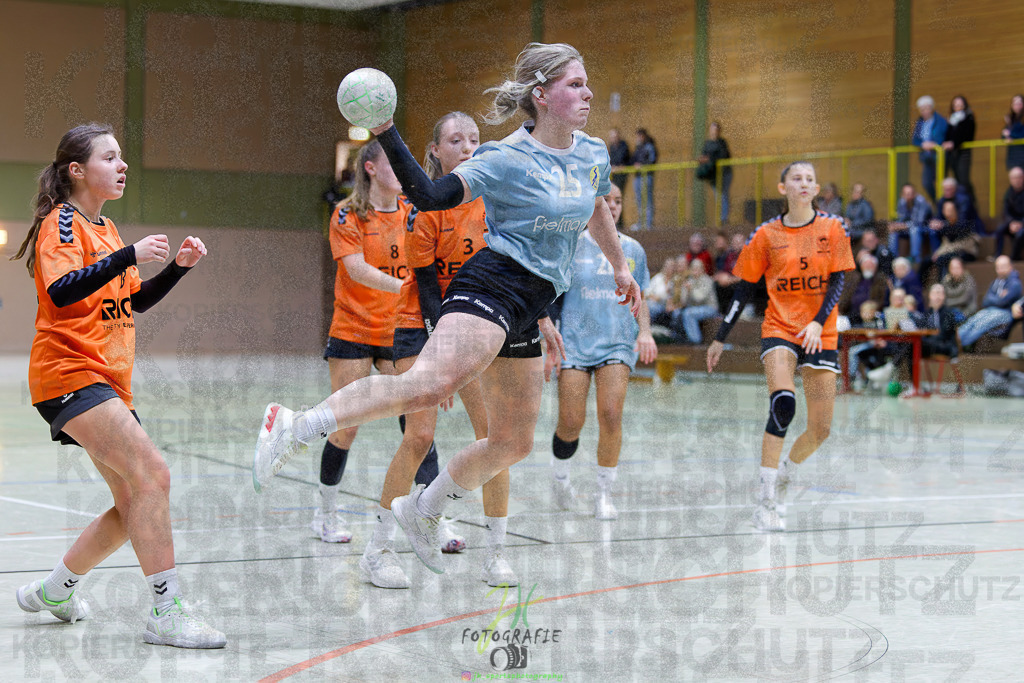 Bezirksliga weibl. A-Jugend; HSG Eibelshausen/Ewersbach - VfB Driedorf | Bezirksliga weibl. A-Jugend; HSG Eibelshausen/Ewersbach - VfB Driedorf am 30.10.2025 in Eibelshausen (Holderberghalle)Photo © 2025 - Jörg Heinrich - Realisiert mit Pictrs.com