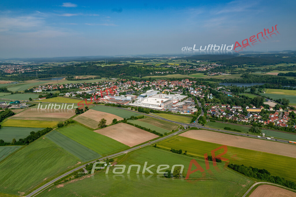 aktuelles Luftbild von  Redwitz-rodach - Luftaufnahme wurde 2018 von https://frankenair.de mittels Flugzeug (keine Drohne) erstellt.