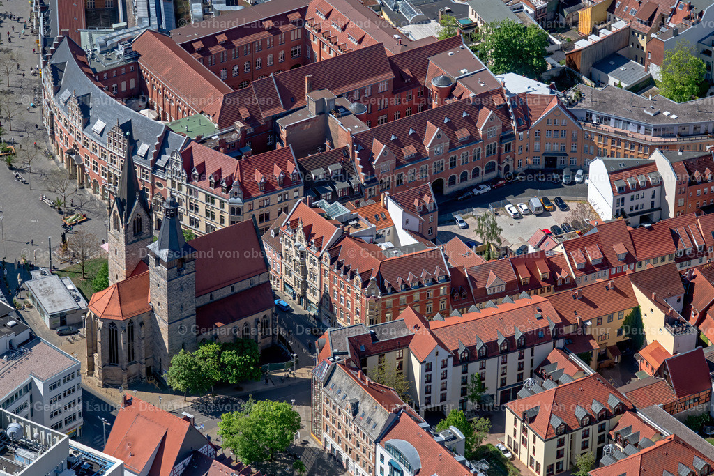 4026631 | ERFURT 07.05.2020 Kirchengebäude " Kaufmannskirche " im Altstadt- Zentrum der Innenstadt im Ortsteil Altstadt in Erfurt im Bundesland Thüringen, Deutschland. Weiterführende Informationen bei: Evangelische Kaufmannsgemeinde St. Gregor Erfurt. // church building in " Kaufmannskirche " Old Town- center of downtown in the district Altstadt in Erfurt in the state Thuringia, Germany. Further information at: Evangelische Kaufmannsgemeinde St. Gregor Erfurt. Foto: Gerhard Launer
