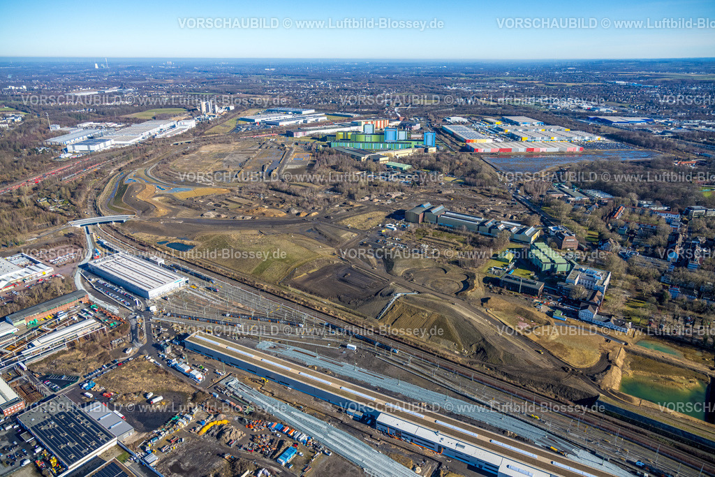 Dortmund260200078 | Luftbild, Gewerbegebiet und Gelände der Westfalenhütte Dortmund, Hoesch-Museum, thyssenkrupp Steel Europe AG, Logistikpark, Borsigplatz, Dortmund, Ruhrgebiet, Nordrhein-Westfalen, Deutschland