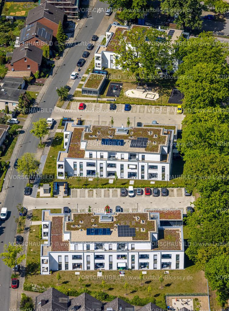 Hamm250500343Schuetzenstrasse-2 | Luftbild, Neubaugebiet Schützenstraße, Dachbegrünung, Hamm , Ruhrgebiet, Nordrhein-Westfalen, Deutschland