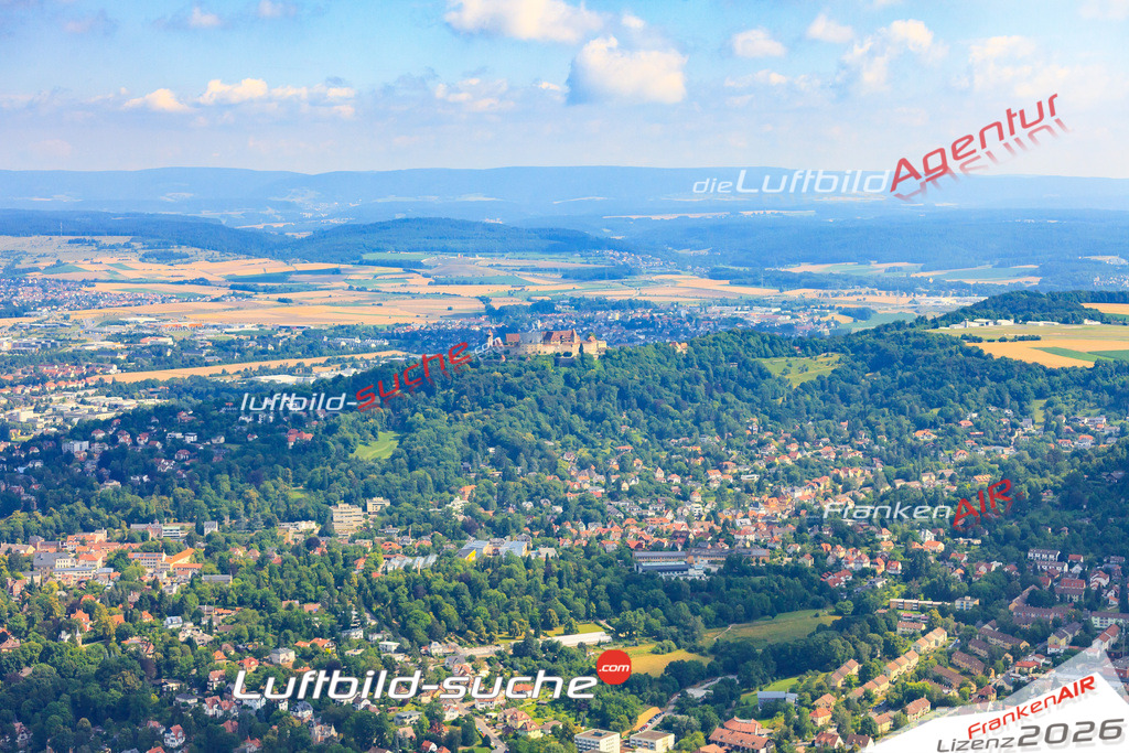 Die Luftaufnahme Veste - Coburg wurde vom UL-Flugzeug (keine Drohne) aus fotografiert.Hohe Druck- Auflösung-die Geschenkidee!