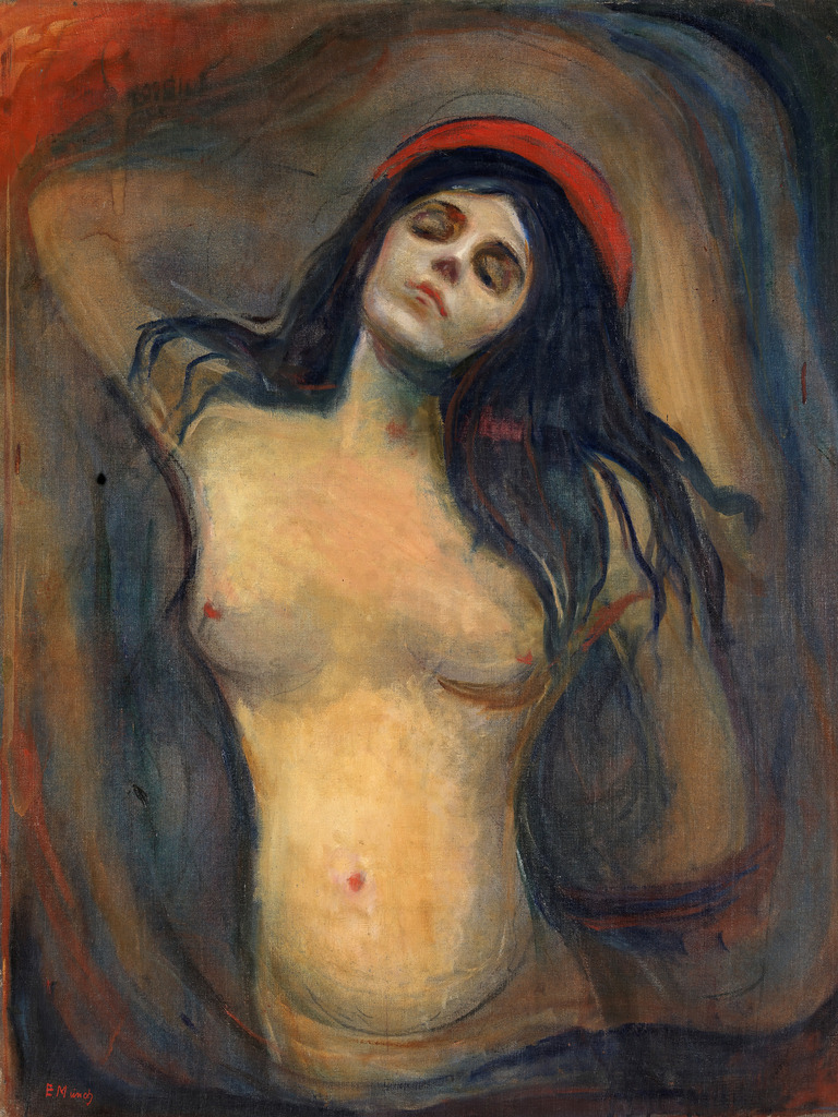 2502025 - Edvard Munch - Madonna | Moderne Wandbilder auf Leinwand, Acylglas, Alu-Dibond oder als Poster. Tauchen Sie ein in die Welt KI-generierter Kunstwerke - entdecken Sie hochwertige Kunstdrucke unserer Gemälde, Illustrationen und fotorealistischen Motive.