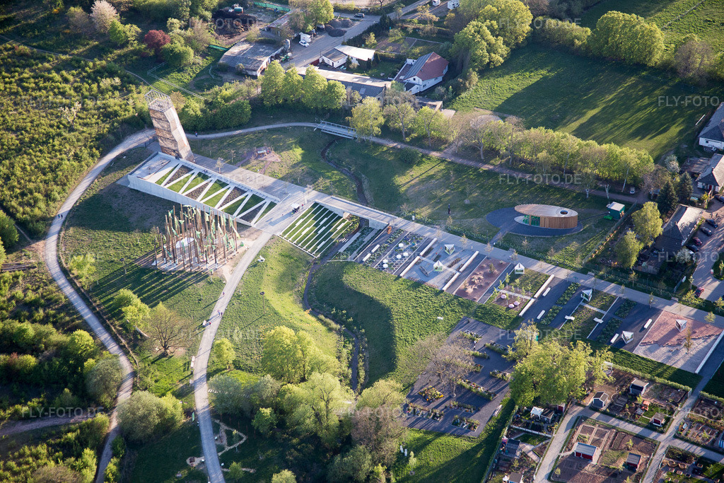 Luftbild: Landesgartenschau Gelände in Landau in der Pfalz im Bundesland Rheinland-Pfalz in Deutschland. Foto: IMG_077415.jpg vom 21.04.2015 durch Werner Riehm/FLY-FOTO.de