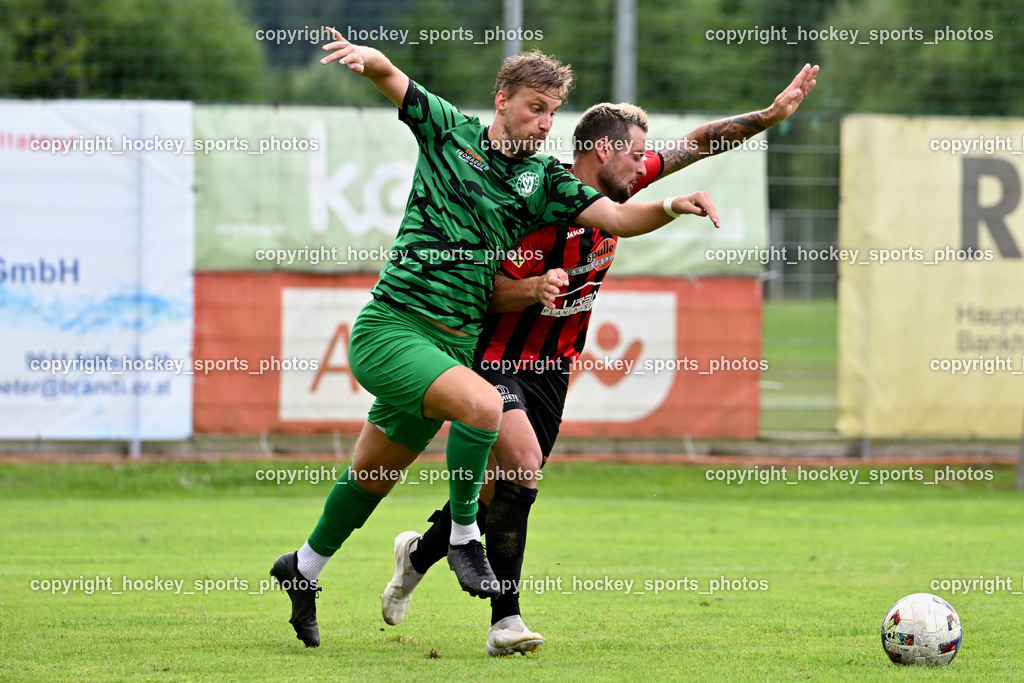 ATUS Nötsch vs. SC Landskron | #11 Sebastian Bauer SC Landskron, #91 Christian Lussnig ATUS Nötsch, ATUS Nötsch vs. SC Landskron, ATUS Nötsch vs. SC Landskron am 26.07.2025 in Nötsch (Dobratsch Arena), Austria, (Photo by Bernd Stefan)