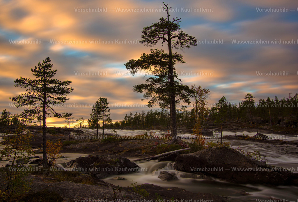 Abends am Piteälven | in Schwedisch Lappland am großen Fluss - Realisiert mit Pictrs.com
