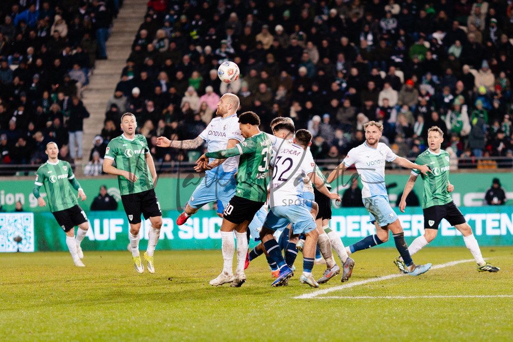 2. Bundesliga, Saison 2025/26, 21. Spieltag: SC Preußen Münster - VfL Bochum | Münster, 06.02.2026: 2. Bundesliga, 21. Spieltag, SC Preußen Münster gegen VfL Bochum im LVM-Preußenstadion in Münster. Foto: sportfotografie.ms | Markus Paletta - Realisiert mit Pictrs.com