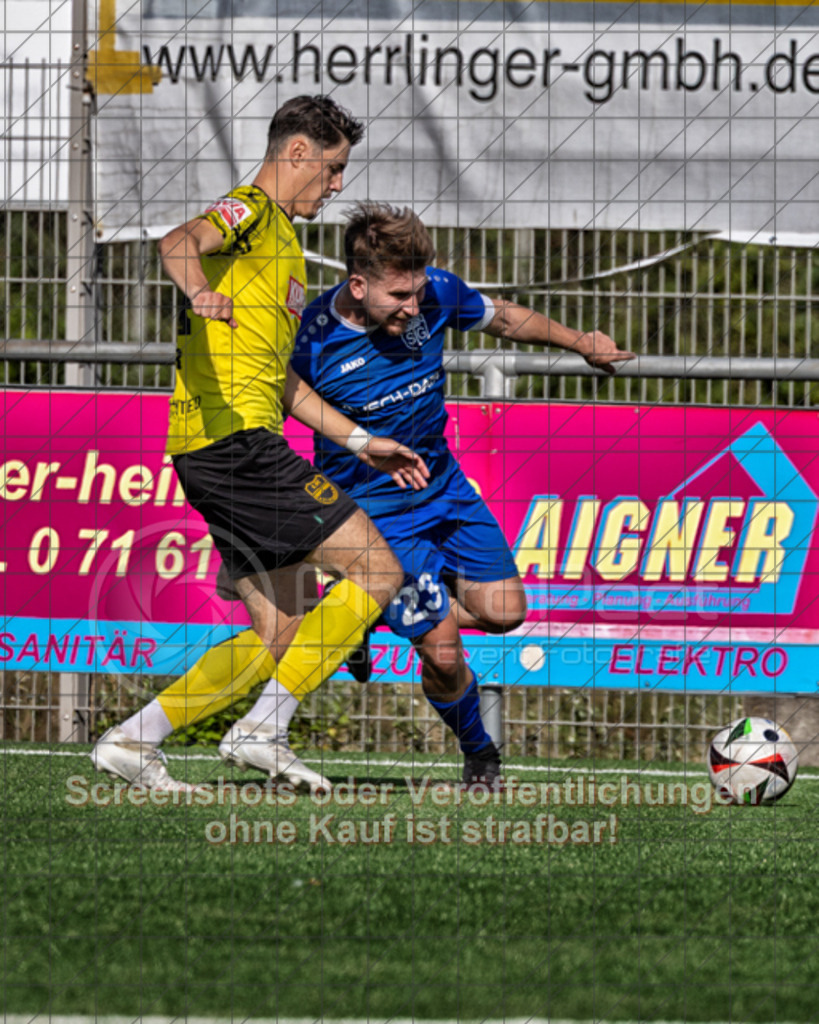 20250824_170512_0048-Bearbeitet-2 | #,1.FC Heiningen (gelb) vs. TSG Salach (blau), Fußball, Bezirksliga - Bezirk Neckar/Fils, 01. Spieltag, Saison 2025/2026, Kunstrasenplatz Sportzentrum Heiningen, Krautgarten 1, 73092 Heiningen, 24.08.2025 - 15:30 Uhr,Foto: PhotoPeet-Sportfotografie/Peter Harich