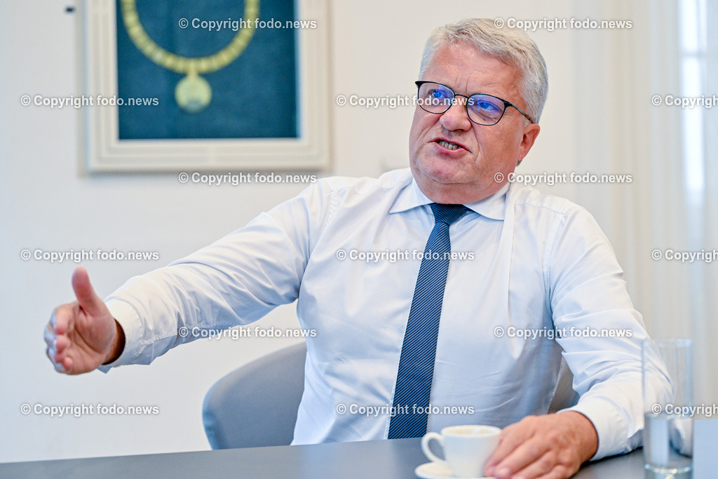 Klaus Luger (SP_ Bgm. der Stadt Linz)_ 01.07.2024-20 | 01.07.2024, Altes Rathaus, AUT, Buergermeister Klaus Luger, im Bild Klaus Luger (SP, Buergermeister der Stadt Linz) 