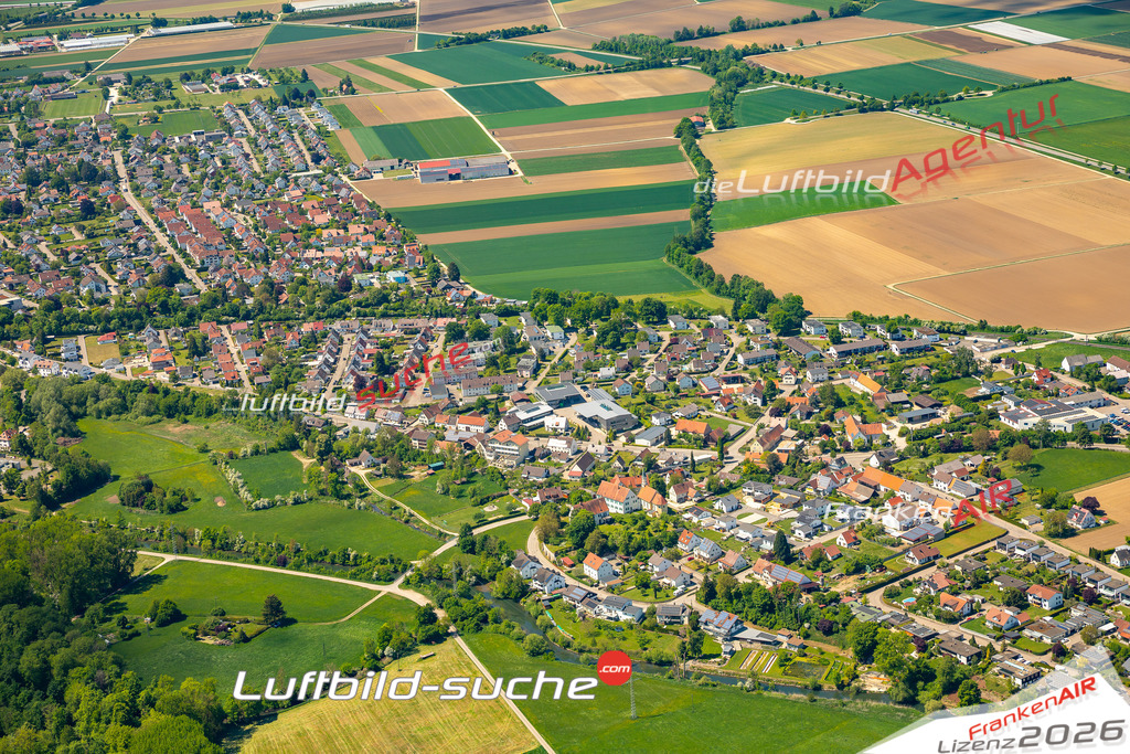 Echenbrunn Gundelfingen an der Donau Bild- Das Luftbild wurde 2025 vom UL-Flugzeug heraus erstellt ( keine Drohnen Bilder! ) - Hochauflösende Luftaufnahme -Nicht vergleichbar mit Google Maps oder Satelittenbilder- Die Geschenkidee !Mit Lizenz und Bildrechte bestellbar