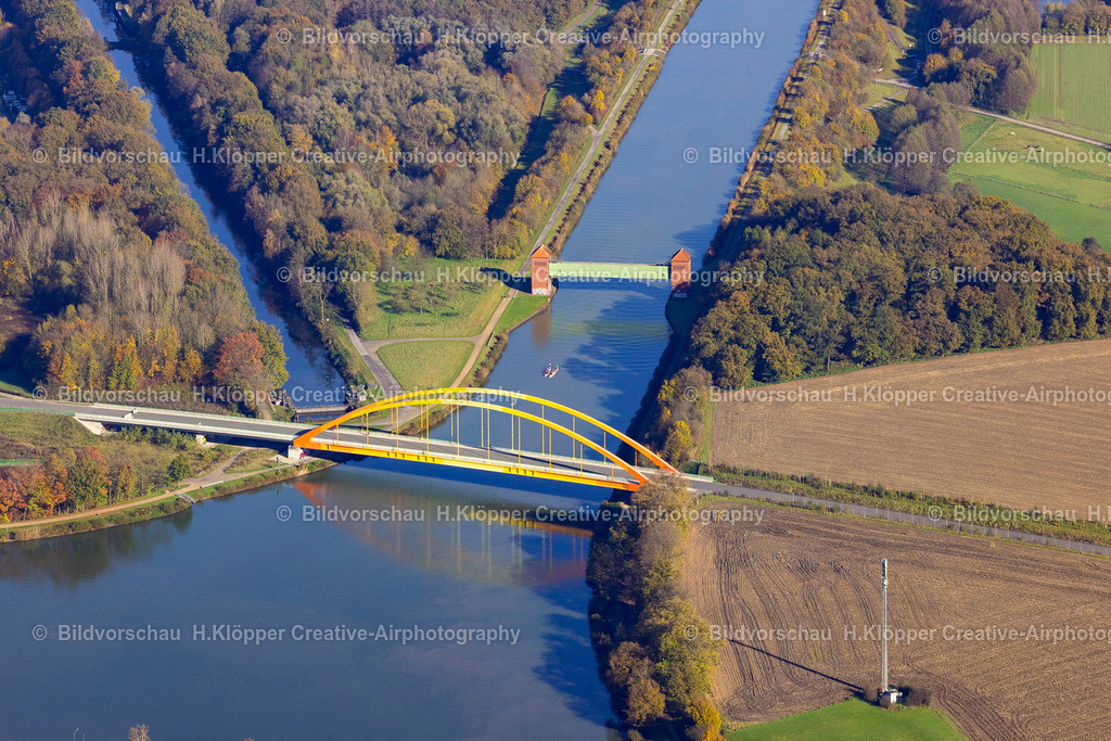 Luftbilder Datteln-5289 | Luftbild Fluß- Delta und Strom- Mündung " Wesel-Dattel-Kanal - Dortmund-Ems-Kanal " in Datteln im Bundesland Nordrhein-Westfalen, Deutschland - Realisiert mit Pictrs.com