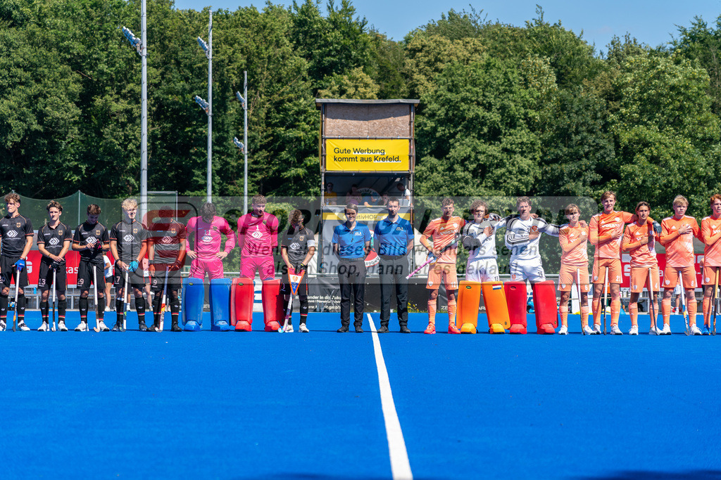 HK_20240628_904257 | MU18 Länderspiel Germany - Niederlande am 28.6.2024 Crefelder HTC, Krefeld ,