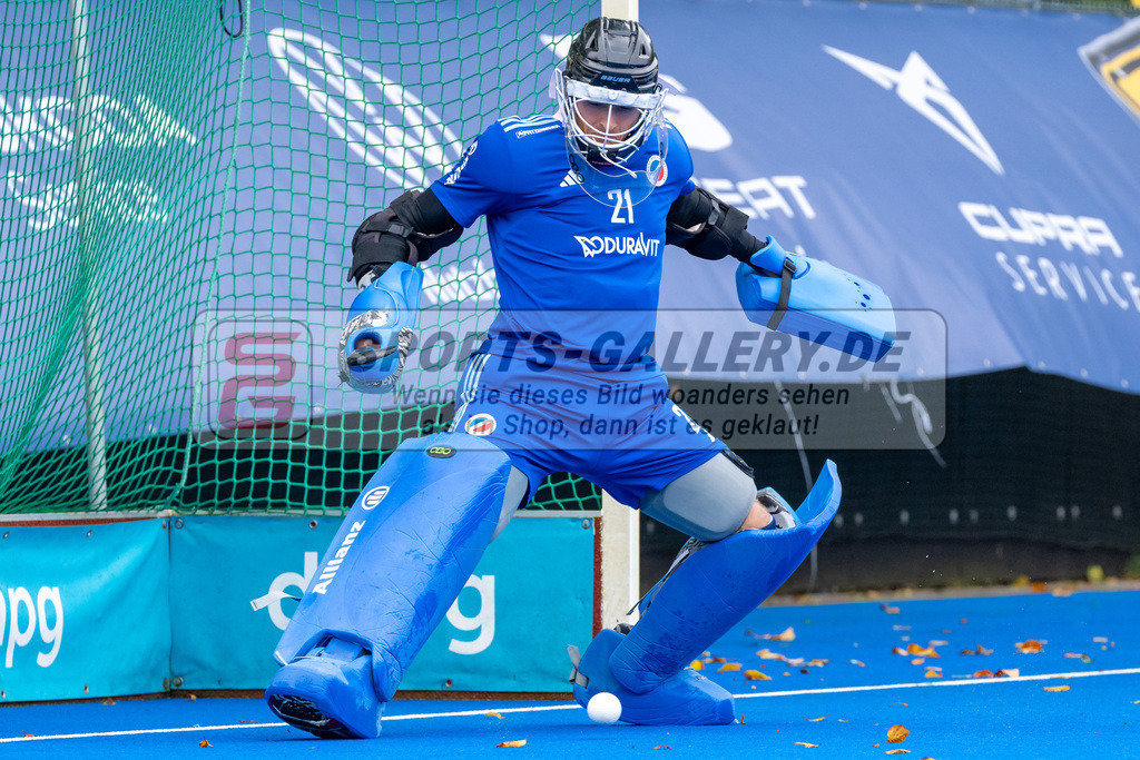 HK_20241012_107312 | 1. Bundesliga Herren Crefelder HC - Mannheimer HC am 12.10.2024 Crefelder HTC , CHTC, Krefeld , Adrian Rafi Torwart ( Mannheimer HC #21 )