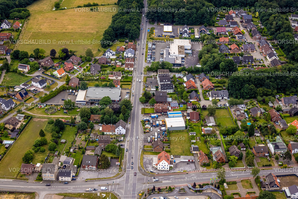 Haltern220604297 | Luftbild, Wohnsiedlung Recklinghäuser Straße und Ecksteins Hof, Bossendorf, Haltern am See, Ruhrgebiet, Nordrhein-Westfalen, Deutschland