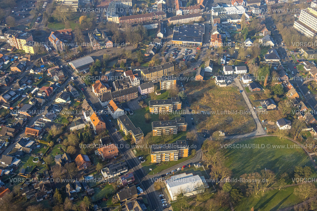 Hamm250201026Bockum-Hoevel | Luftbild, Hallohpark und Wohngebiet Oswaldstraße, Bockum-Hövel, Hamm, Ruhrgebiet, Nordrhein-Westfalen, Deutschland
