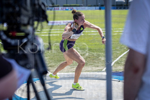 Multisport Event; Ratingen, 27.06.2026 | RATINGEN, GERMANY - JUNE 27, 2026 : Vanessa Grimm (GER / Germany) competing in the shot put during the Multisport Event at Stadion Ratingen on June 27, 2026 in Ratingen, Germany.