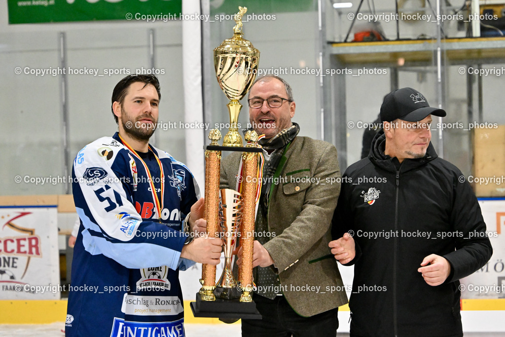 ESC Steindorf vs. EHC Althofen 8.3.2024 | ESC Steindorf vs. EHC Althofen 8.3.2024, ESC Steindorf vs. EHC Althofen Meisterfeier am 08.03.2024 in Steindorf (Ossiachersee Halle), Austria, (Photo by Bernd Stefan)