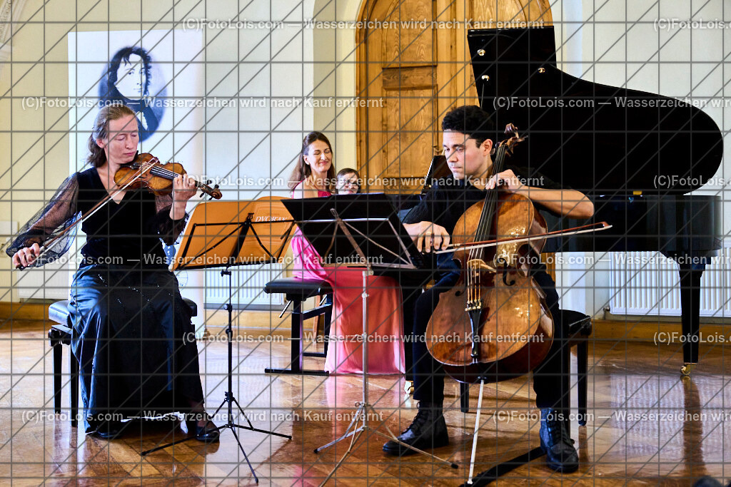 ALP9779_XXXX-Chopin-Festival_Winkel-Biermasz-Javorkai | (C)FotoLois.com, Alois Spandl. XXXX. Chopin-Festival in der Kartause Gaming, DINNERKONZERT mit Vera Kostner (Violine), Manfred Wagner-Artzt (Klavier), Clara Biermasz (Klavier), Lieke Te Winkel (Violine) und Adam Javorkai (Violoncello) im Prätatensaal, Sa 17. August 2024.