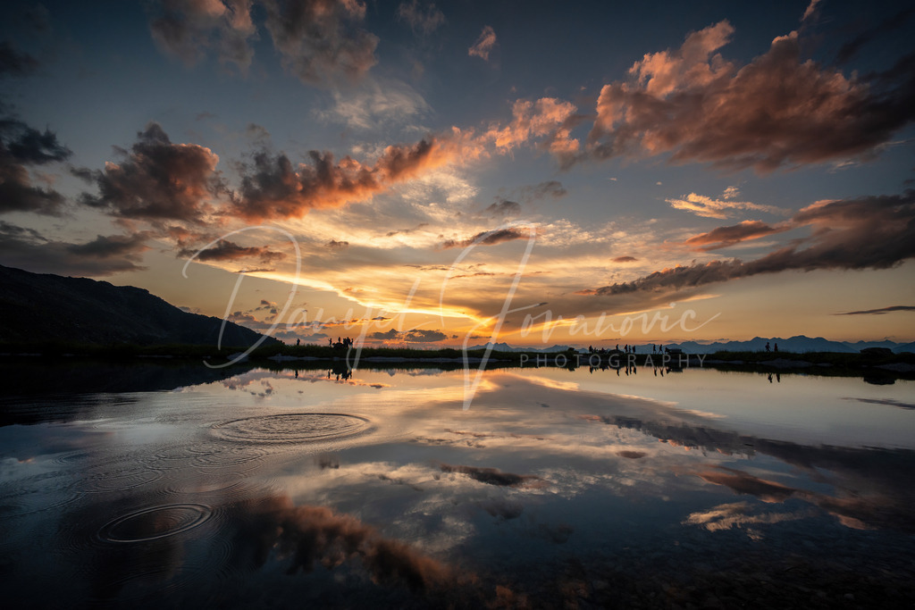 Abendstimmung | Abendstimmung am Zirbensee unterhalb des Glungezers