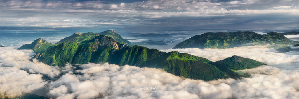 Wolkenberge (Panorama) | Andre Wandrei - Nature Artworx - Realisiert mit Pictrs.com