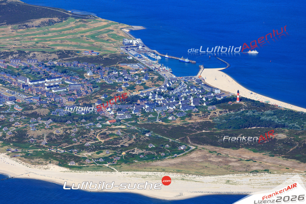 Die Luftbildaufnahme Hoernum - Sylt wurde 2018 mittels Flugzeug (keine Drohne) erstellt. Perfekte Schärfe und Druck- Auflösung- Garantiert!