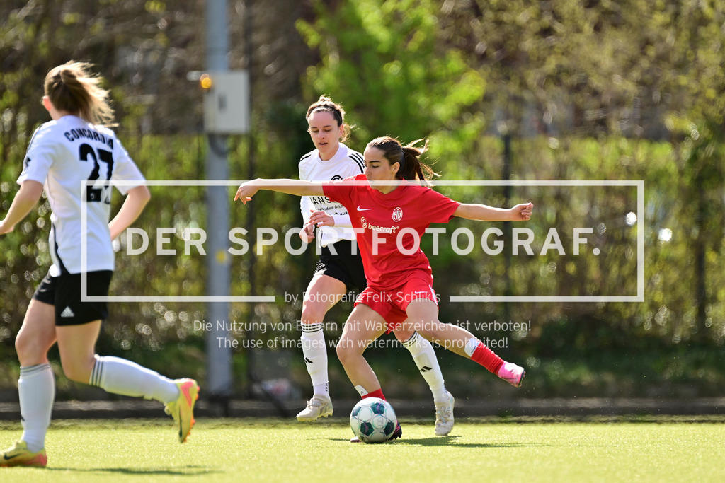 Fußball I Frauen I Saison 2024-2025 I Oberliga Hamburg I 19. Spieltag I ETV Hamburg - SC Concordia I 49779 | Der Sportfotograf. - Realisiert mit Pictrs.com