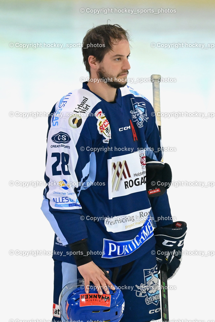 ESC Steindorf vs. EHC Althofen | #28 Bacher Stefan ESC Steindorf, ESC Steindorf vs. EHC Althofen, ESC Steindorf vs. EHC Alhofen am 03.03.2024 in Steindorf (Ossiachersee Halle), Austria, (Photo by Bernd Stefan)