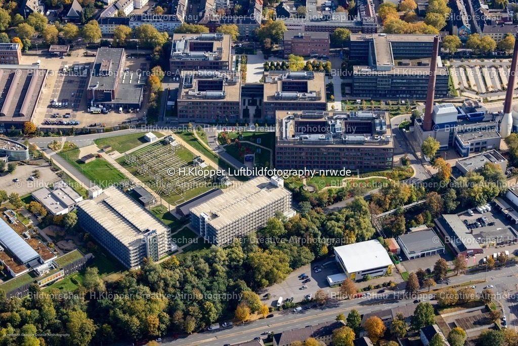 Luftbild Essen-6910 | Luftbild Büro- und Geschäftshaus RWE Campus an der Altenessener Straße im Ortsteil Nordviertel in Essen im Ruhrgebiet im Bundesland Nordrhein-Westfalen, Deutschland. - Realisiert mit Pictrs.com