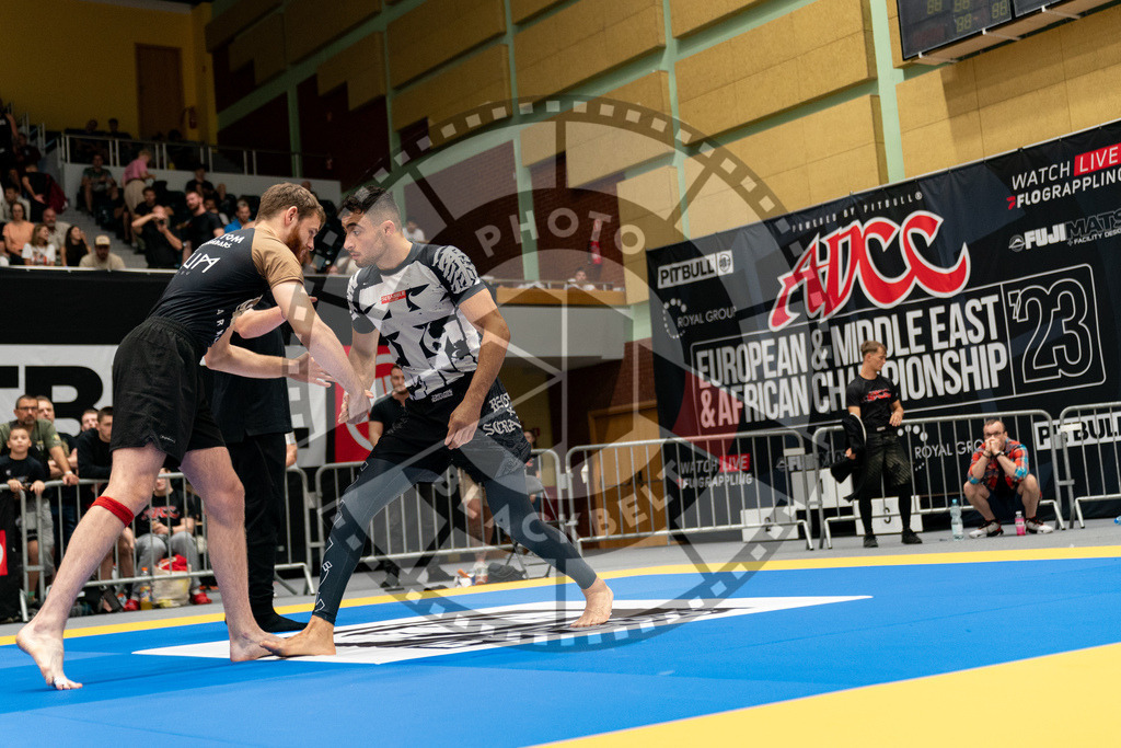 20230916PBB6745 | Fighters compete during the grappling tournement ADCC Trials (European, Middle East and African Championship) in Warsaw, Poland, on September 16, 2023.