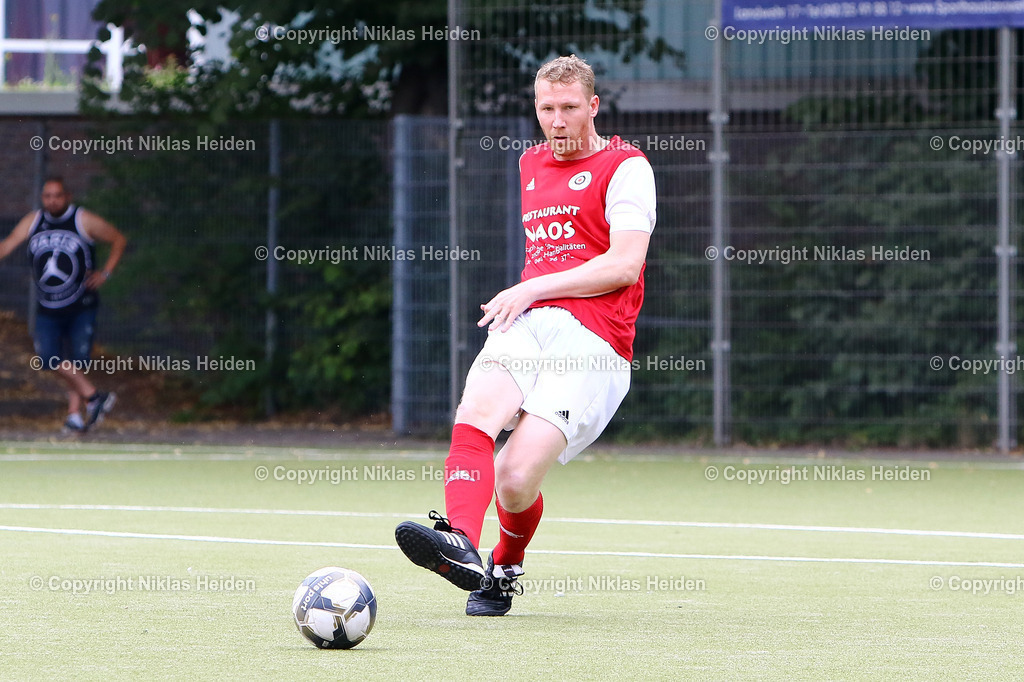 NH_KlubKosova_HarburgerSC_Testspiel_HarburgPokal_21072024 | #6 Tobias Rüpke (Harburger SC)Fußball I Herren I Testspiel (Harburg-Pokal) I Saison 2024-2025 I Klub Kosova - Harburger SC I 21.07.2024 I Sportplatz Alter Postweg