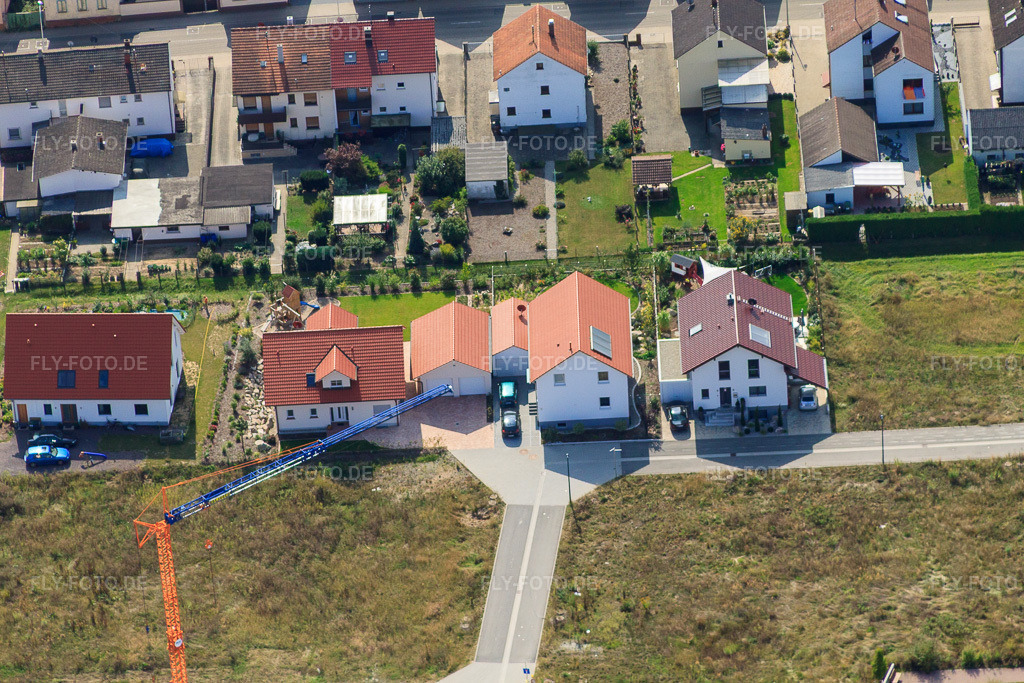 Luftbild: Am Höhenweg in Kandel im Bundesland Rheinland-Pfalz in Deutschland. Foto: IMG_21227.jpg vom 13.09.2009 durch Werner Riehm/FLY-FOTO.de