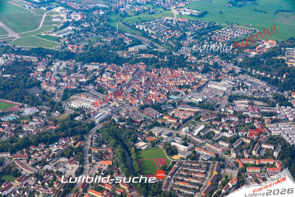 Die Luftbildaufnahme Neugablonz -  wurde 2020 mittels Flugzeug (keine Drohne) erstellt. Perfekte Schärfe und Druck- Ergebnisse- Garantiert!