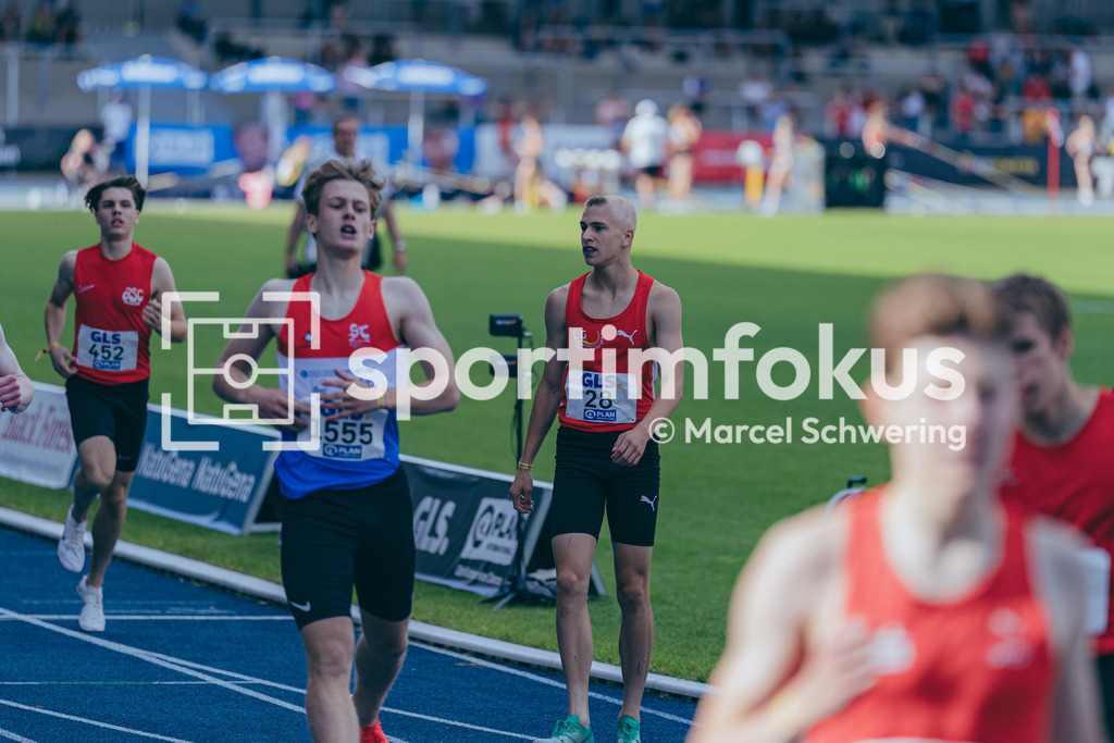 DM U23 U18 Bochum 2026 | 1500-Meter-Lauf mU18, Finale, Yannis Wagner (LG Region Karlsruhe), Startnummer 28, Deutsche Meisterschaften der U18 &amp; U23 2026, Lohrheidestadion Bochum-Wattenscheid, 04.07.2026 Foto: Marcel Schwering / sportimfokus - Realisiert mit Pictrs.com