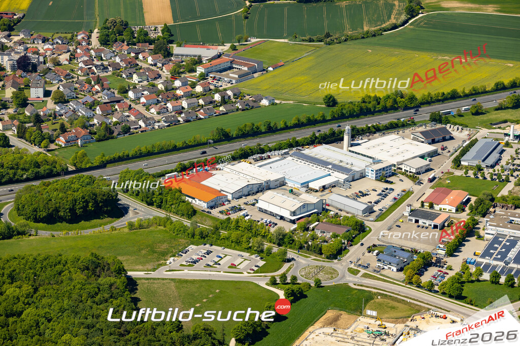 Luftaufnahme von Denkendorf - Die Luftaufnahme wurde 2025 vom UL-Flugzeug heraus erstellt ( keine Drohne ) - Hochauflösende Luftaufnahme - für professionelle Ausdrucke geeignet. Die Geschenkidee !Mit Lizenz und Bildrechte bestellbar