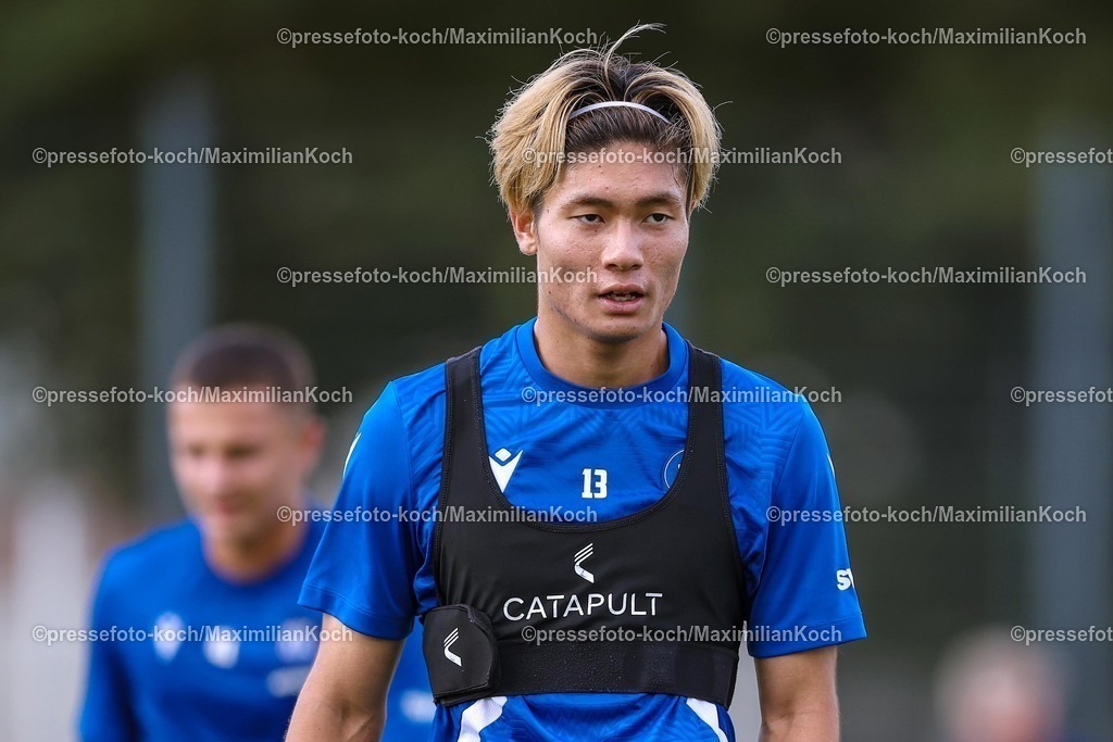 KSC02092502236 | 02.09.2025, Fußball, Training Karlsruher SC, 2. Fußball Bundesliga, Trainingsplatz am BBBank Wildpark Stadion Karlsruhe, Saison 2025 2026: Shio Fukuda (KSC #13) 