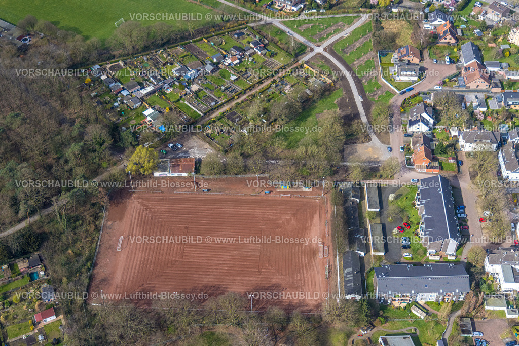 Dinslaken240308886 | Luftbild, Sportplatz St. Jakobus, Kleingartenverein, Bruch, Dinslaken, Nordrhein-Westfalen, Deutschland