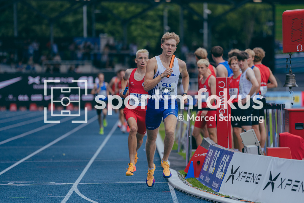 Deutsche Meisterschaften der Frauen und Männer 2026 | Finn Jakob Merheim, TuS Köln rrh., 3x1000-Meter-Staffel, Deutsche Meisterschaften der Frauen und Männer 2026, Lohrheidestadion Bochum-Wattenscheid, 26.07.2026. Foto: Marcel Schwering / sportimfokus - Realisiert mit Pictrs.com
