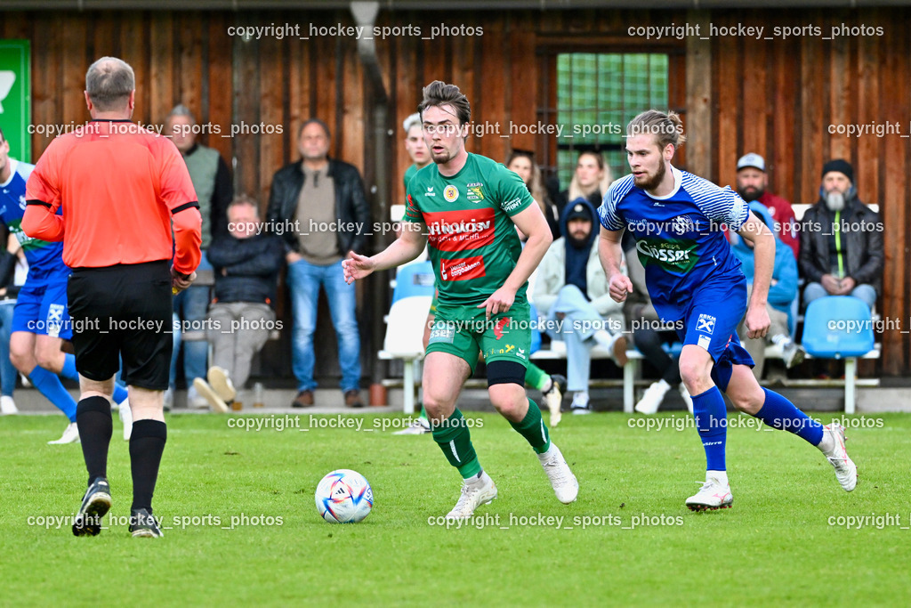 Dellach Gail vs. Rapid Lienz | #9 Lukas Matthias Lassnig Rapid Lienz, #86 Lukas Fabian Santner Dellach Gail, Dellach Gail vs. Rapid Lienz, Dellach Gail vs. Rapid Lienz am 26.04.2024 in Dellach (Sportplatz Dellach Gail), Austria, (Photo by Bernd Stefan)