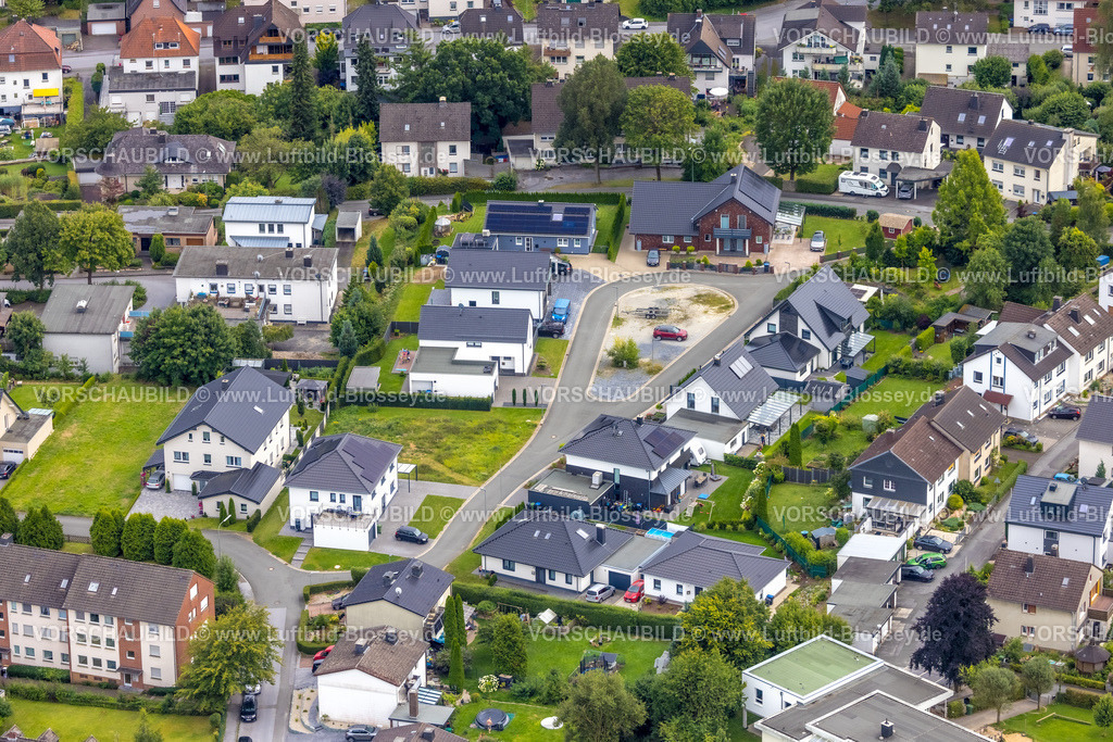 Warstein240713671Belecke | Luftbild, Wohnsiedlung Wohngebiet Zur Alten Sellerschule, Belecke, Warstein, Sauerland, Nordrhein-Westfalen, Deutschland